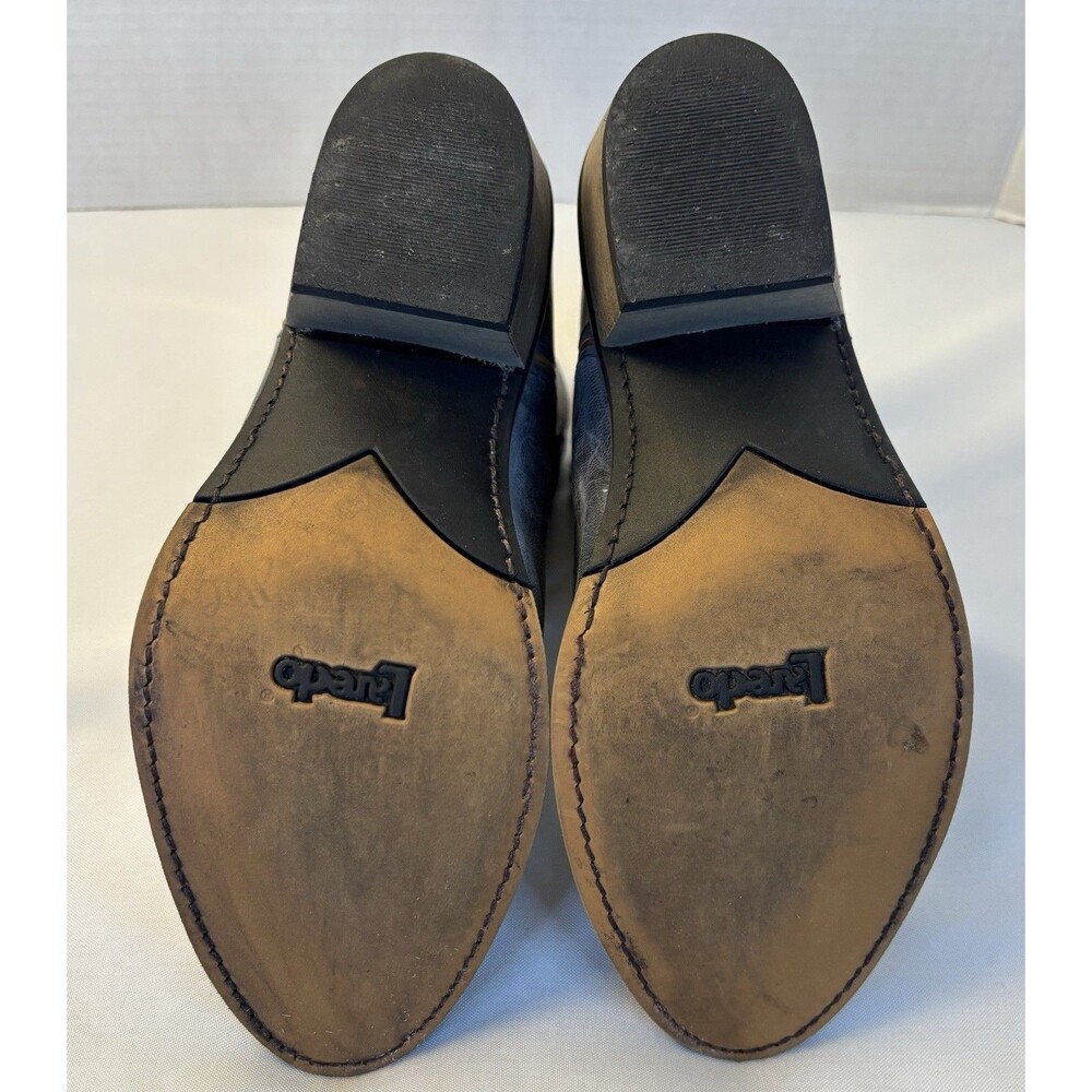 LAREDO Sapphyre Leather Western Short Boots Blue Gray Booties Women 8M #51026 - Picture 10 of 13